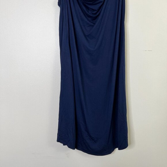 Trina Turk Stretch Jersey Knit Cowl Neck Flowy Loose Longline Tunic Mini Dress - Picture 3 of 12